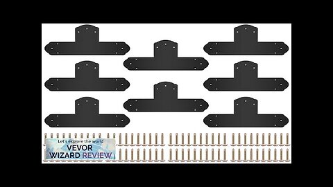 VEVOR Black T Bracket 6'' x 6'' 8 PCs Black Powder-Coated T Review