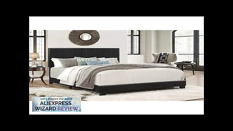 Full size bed frame queen size bed bedroom furniture upholstered board bed Review