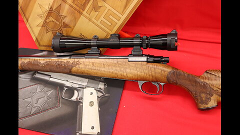 W.H. Hobaugh Custom Mauser -- Look at that stock! -- 30/06 Ackley Improved