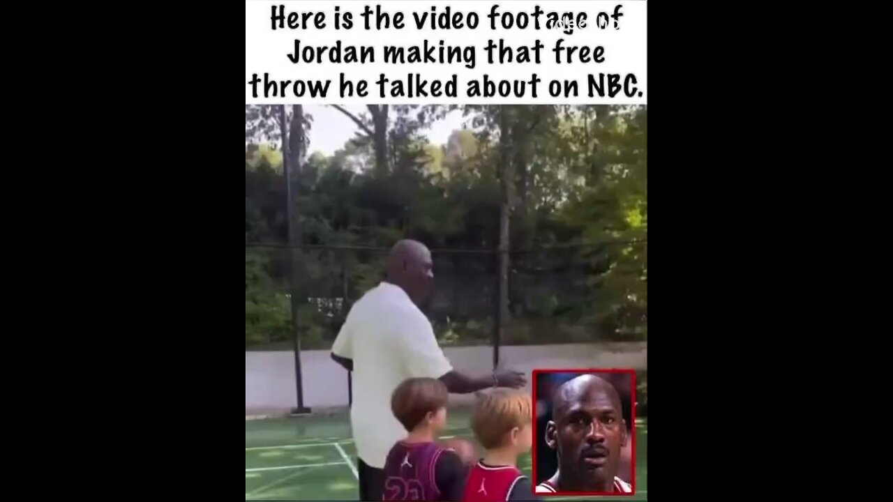 While LeBron bricking Jordan makes a free throw