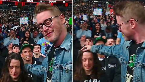 Macaulay Culkin Joins Rory at WWE Raw