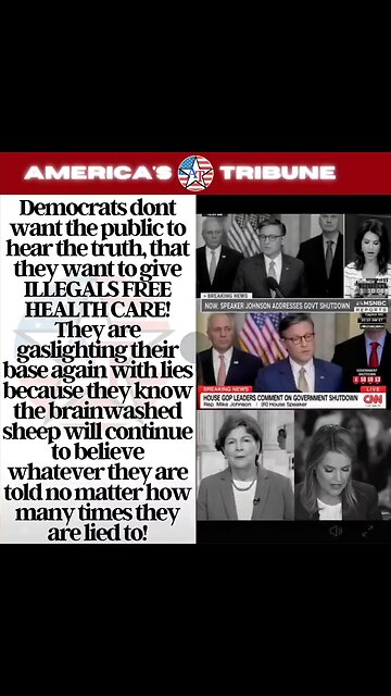 Democrats dont want the public to hear the truth, that they want to give ILLEGALS FREE HEALTH CARE!