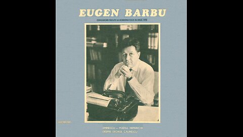 Despre George Calinescu (Discursul rostit de Eugen Barbu in aula Academiei Romane in mai 1975)