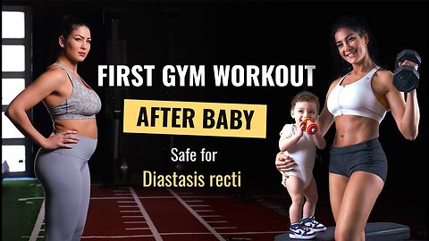 First Gym Workout After Baby 💪 | Safe Postpartum Routine for Diastasis Recti