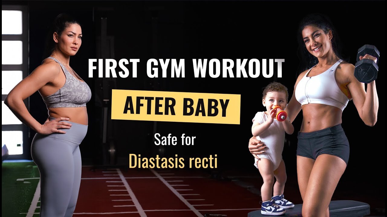 First Gym Workout After Baby 💪 | Safe Postpartum Routine for Diastasis Recti