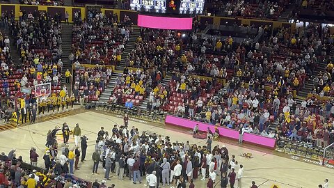 The Arizona State Football team at the ASU-ISU game earlier today