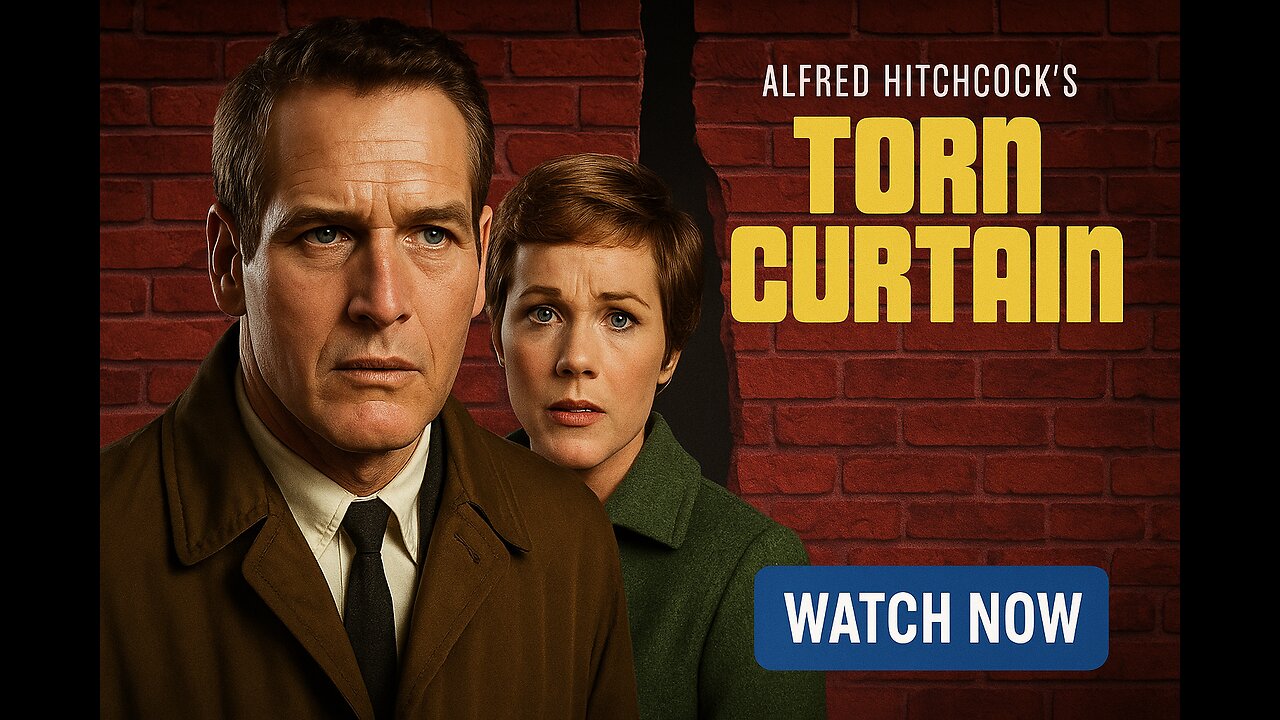 Torn Curtain (1966) | Hitchcock Thriller with Paul Newman & Julie Andrews | Full Movie