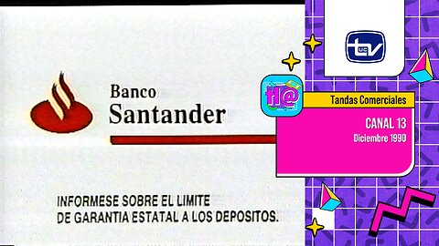 Tandas Comerciales Canal 13 (Diciembre 1990)
