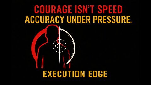 Courage Isn’t Speed — It’s Accuracy Under Pressure