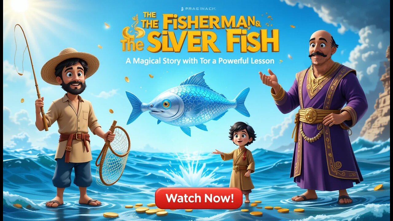 The Fisherman and the Silver Fish | A Beautiful Moral Story for Kids | Animated Short Film