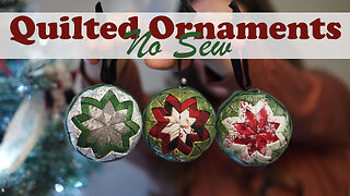 No-Sew Quilted Christmas Ornament