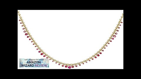 VICE VERSA Kin NecklaceFree floating rubies suspended from a Yellow Gold ball chain Review