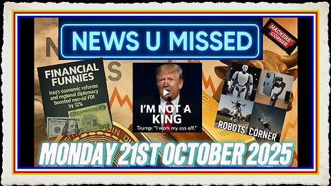 NEWS U MISSED WITH PAUL BROOKER DREW DEMI TUESDAY 21ST OCTOBER 2025