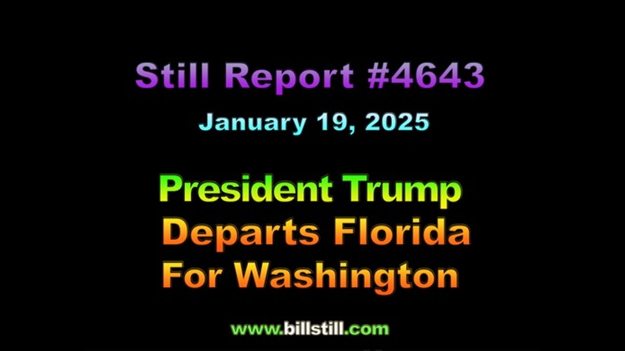 President Trump Departs Florida for Washington, 4643