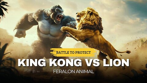 kingkong vs lion animation
