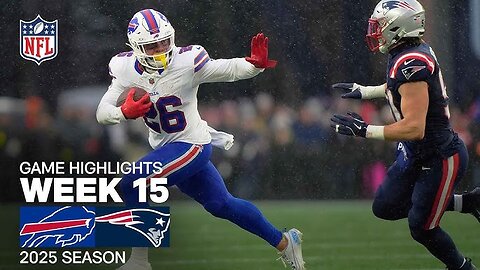 Buffalo Bills vs New England Patriots week 15 game highlights
