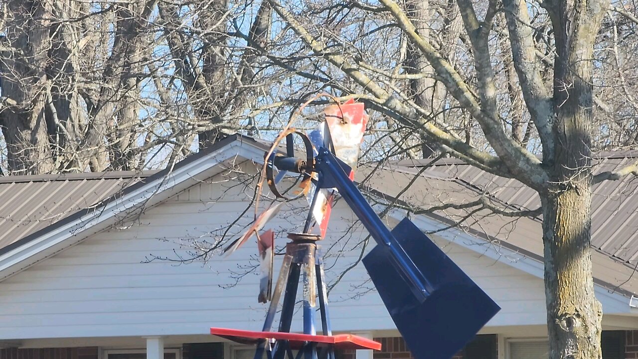 another vlog another day. cold wind storm broke the windmill