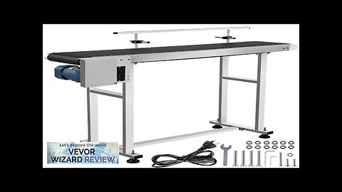 VEVOR Belt Conveyor 59 x 7.8 inch Conveyor Table Heavy Duty Stainless Review