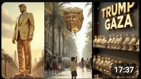 TRUMP POSTS 33 SECOND VIDEO OF FUTURE FREEDOM SMART CITY COMPLETE WITH HIS GOLDEN IDOL STATUE!