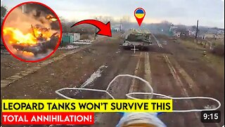 The Graveyard of German’s Leopard Tanks in Ukraine – Shocking Footage Revealed!