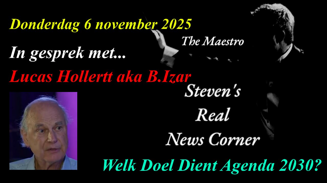 DONDERDAG 6 NOVEMBER 2025 - THE MAESTRO IN GESPREK MET LUCAS HOLLERTT (aka B.IZAR)