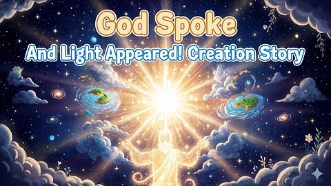 ✨ God Spoke—And Light Appeared! Creation Story