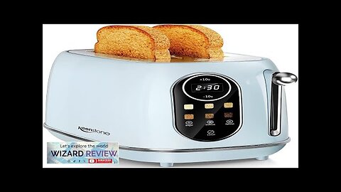 Keenstone Touchscreen Toaster Retro Toaster 2 Slice with LCD Screen Smart Toaster Review