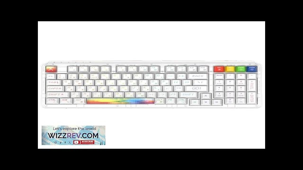 Xiaomi MIIIW ART Rainbow Pixel 83 Keys Wireless Mechanical Gaming Keyboard Three-mode Review