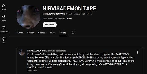 Nirvisademontare calls everyone he doesn't like a crisis actor and lodge protected Freemason shill.