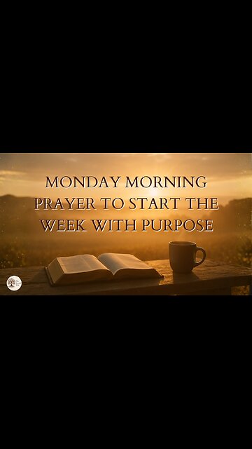 Monday Morning Prayer to Start the Week with Purpose