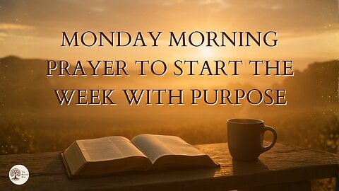 Monday Morning Prayer to Start the Week with Purpose