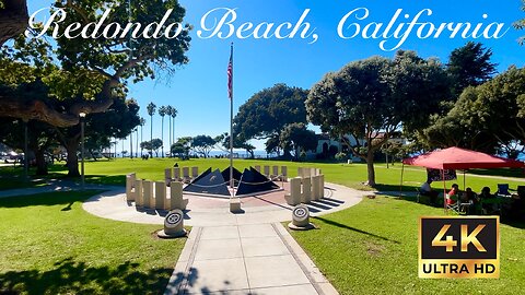 Walking virtual tour in Redondo Beach , California in 4K
