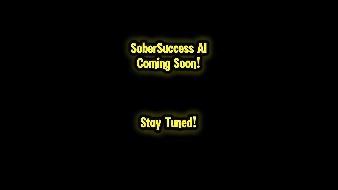 📲 SoberSuccess AI Recovery System Is Coming Soon‼️💻 #SobrietyProgram #RecoveryCoaching #Addiction