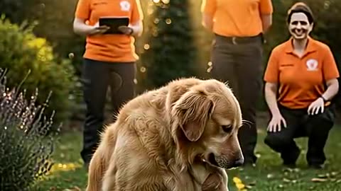 Mother Golden Retriever Asked for Help — and Saved Her Pup