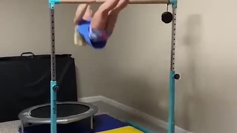 Legend says, she still hangin' there #funny #fail #gymnastics #AFV