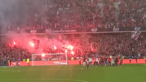 Stade Rennais vs FC Nantes (incredible atmosphere after the match)