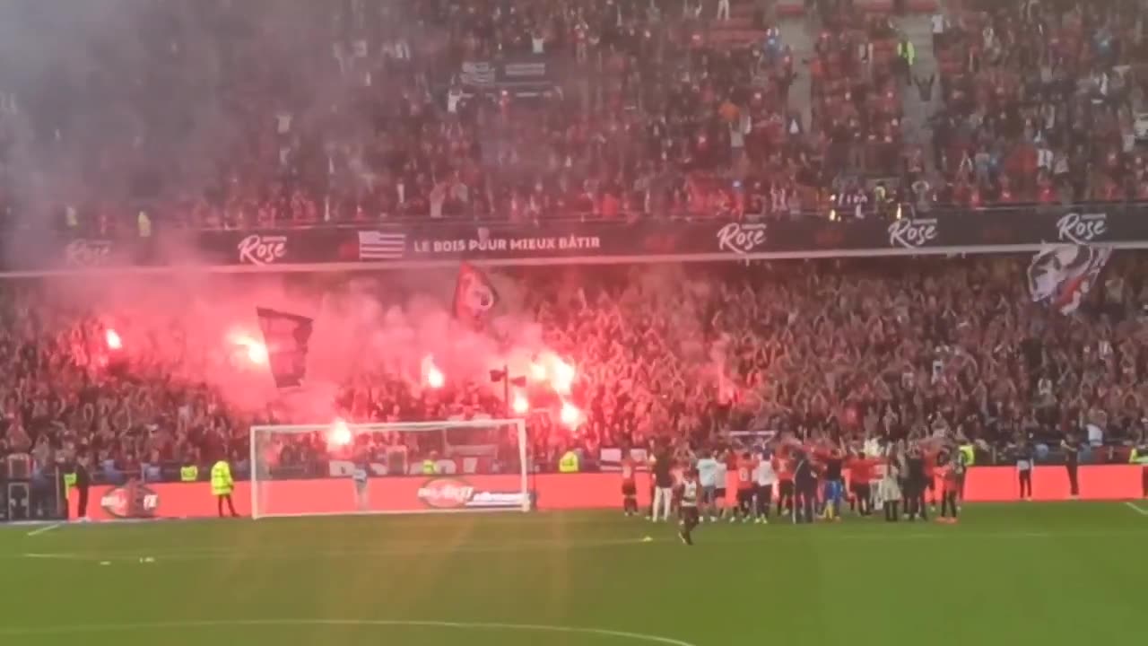 Stade Rennais vs FC Nantes (incredible atmosphere after the match)