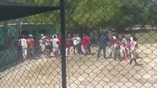 Video: partido de béisbol menor en Cartagena termina en pelea