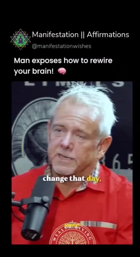 MAN EXPOSES HOW TO REWIRE YOUR BRAIN