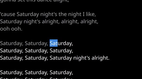 Saturday-Nights-Alright-For-Fighting vocals Elton John Acoustic guitars