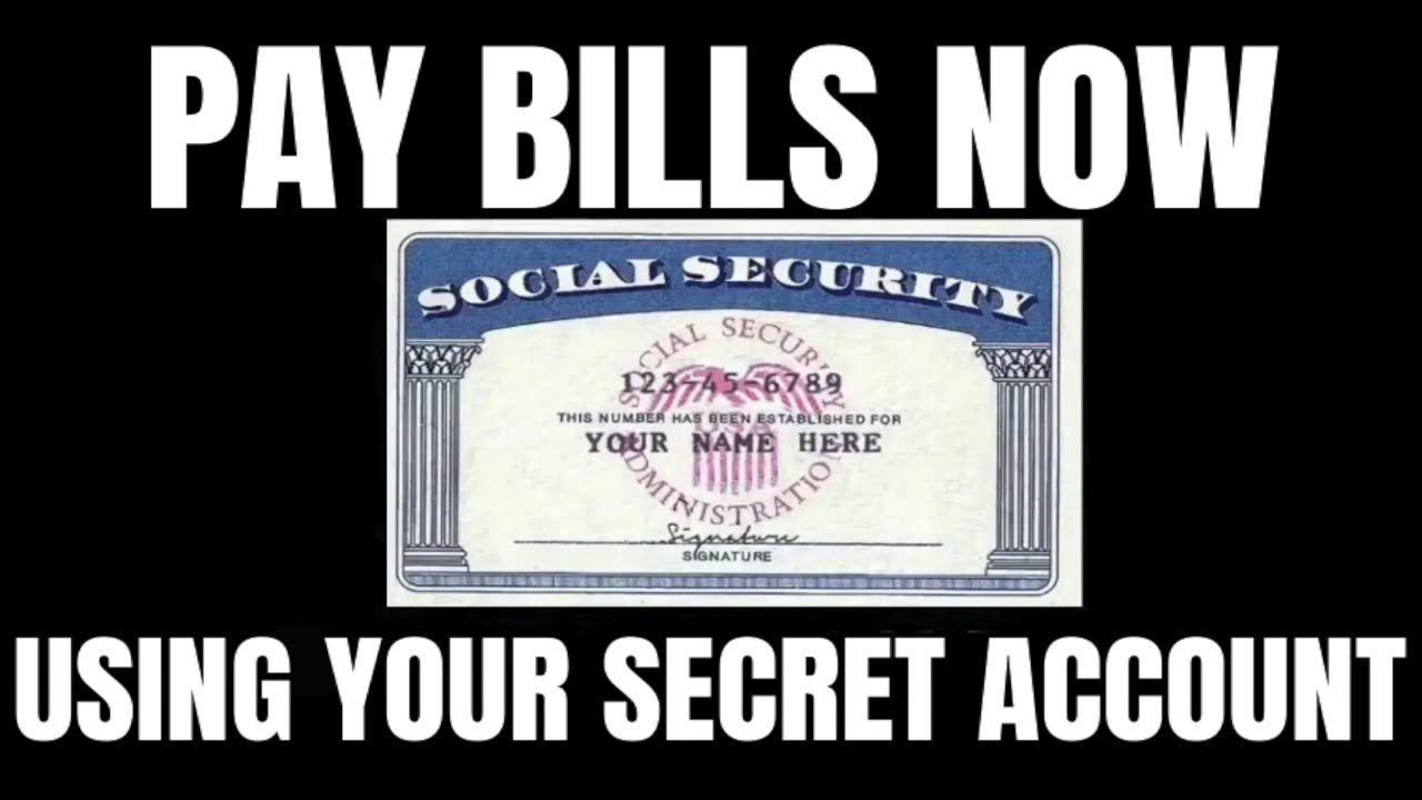 Pay Bills Now Using Your Secret Account