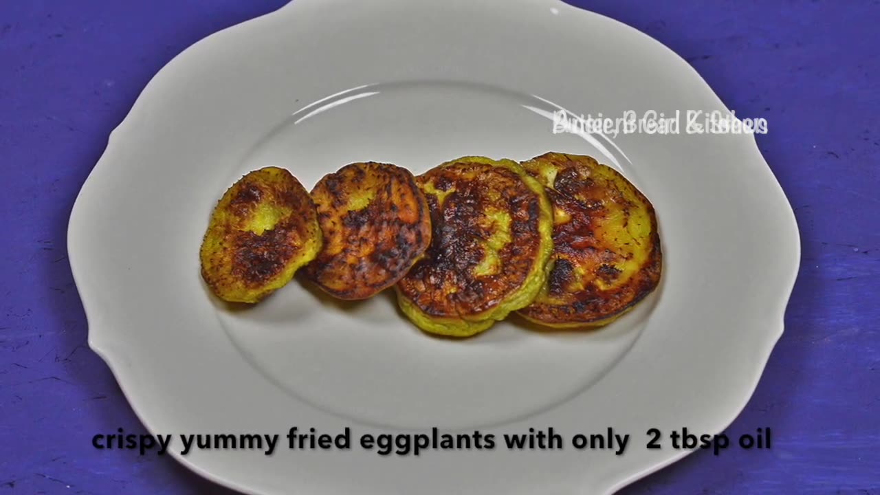 Fry eggplant with LESS oil but the real taste of fried eggplant! Best way EVER