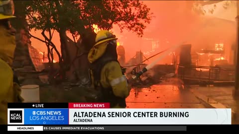 KCLA All the hydrants have run dry, as firefighters rush to stop destructive flames in Altadena