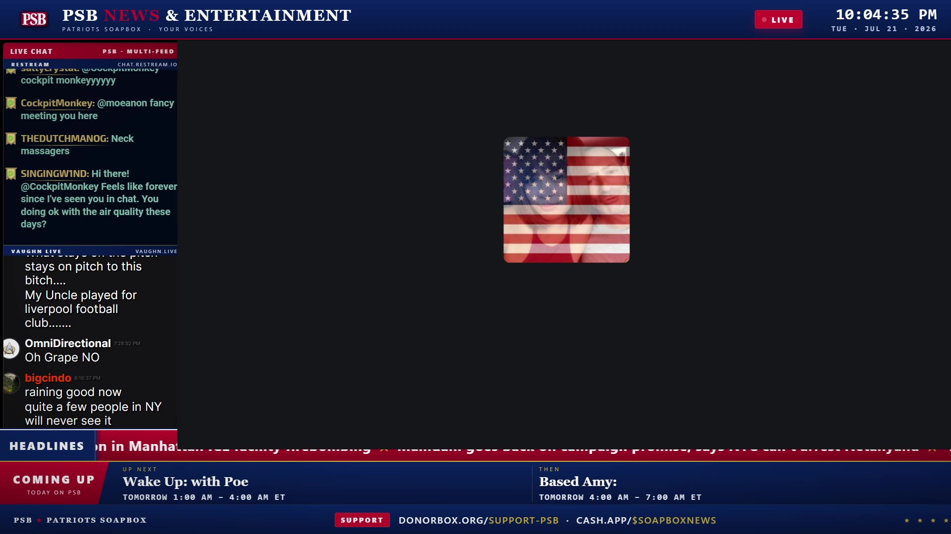 Patriots' Soapbox NEWS - LIVE 24/7!