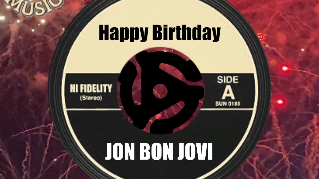 HAPPY BIRTHDAY to JON BON JOVI!