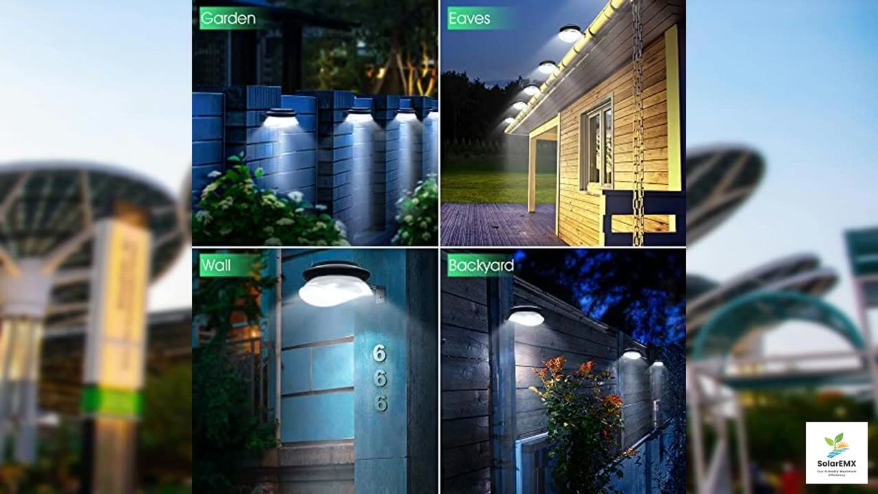 DBF Solar Gutter Lights Upgraded 9 LED