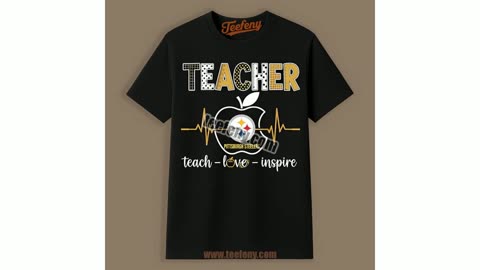 Pittsburgh Steelers Teacher Apple Inspire Shirt