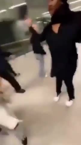 A woman in Finland was attacked for no reason by a mob of Muslim Sheboons