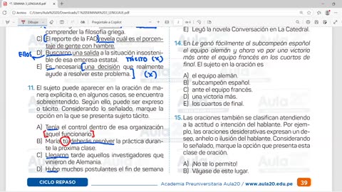 AULA 20 REPASO 2026 - 1 | Semana 03 | Lenguaje S1