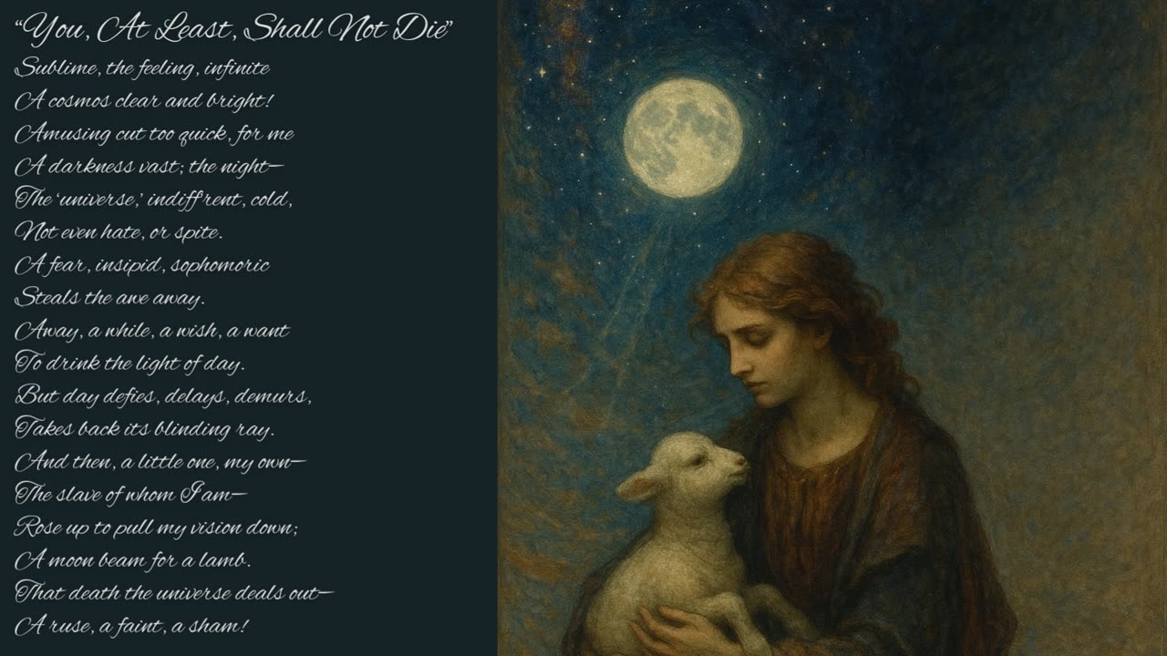 "You, At Least, Shall Not Die" by John Milton Hinkle, II -- OneWarriorPoet